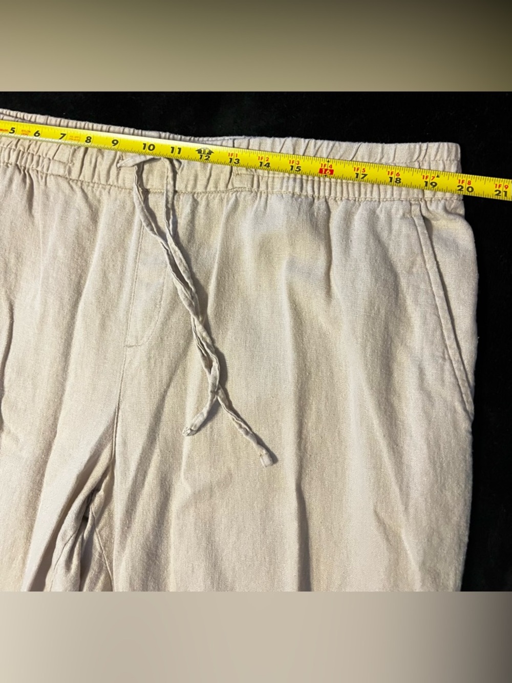 GUC Old Navy Lightweight Drawstring Linen Pants Women’s XL - Picture 5 of 7